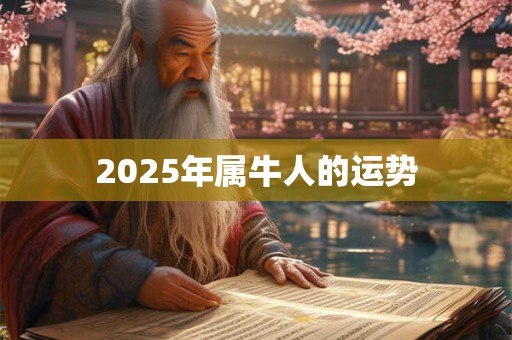 2025年属牛人的运势 2025年属牛人的运势
