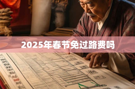 2025年春节免过路费吗 2025年春节免过路费吗