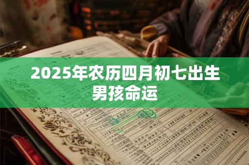 2025年农历四月初七出生男孩命运 2025年农历四月初七出生男孩命运