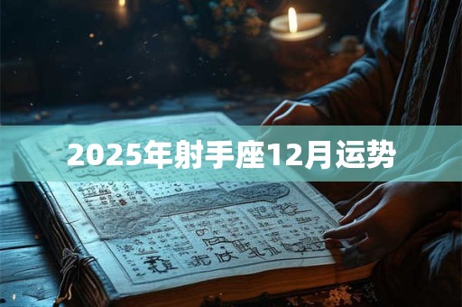 2025年射手座12月运势