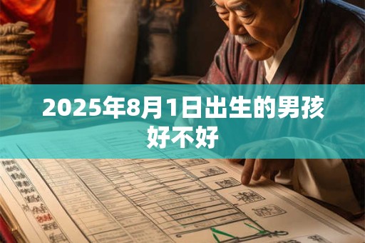 2025年8月1日出生的男孩好不好