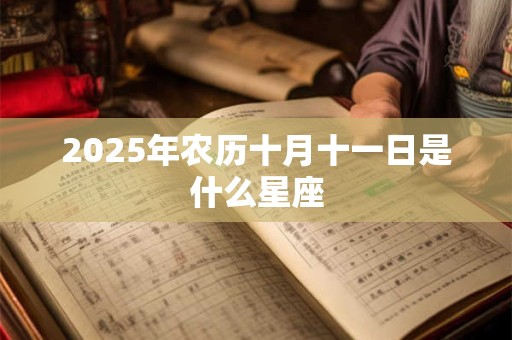 2025年农历十月十一日是什么星座 2025年农历十月十一日是什么星座