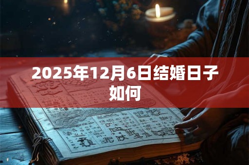 2025年12月6日结婚日子如何 2025年12月6日结婚日子如何
