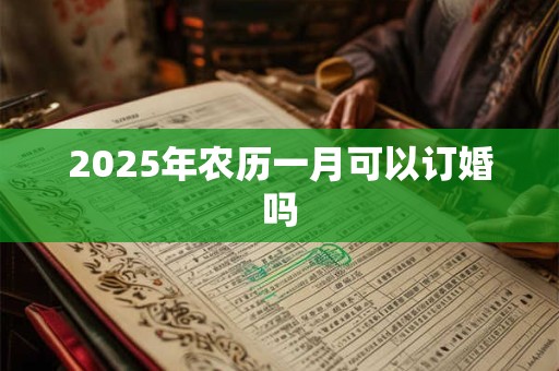 2025年农历一月可以订婚吗 2025年农历一月可以订婚吗