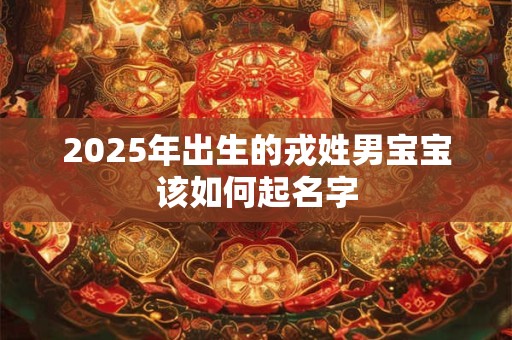 2025年出生的戎姓男宝宝该如何起名字 2025年出生的戎姓男宝宝该如何起名字