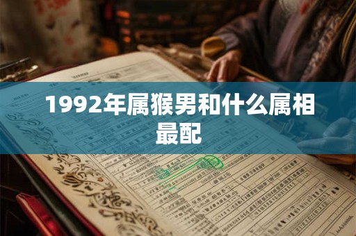 1992年属猴男和什么属相最配 1992年属猴男和什么属相最配