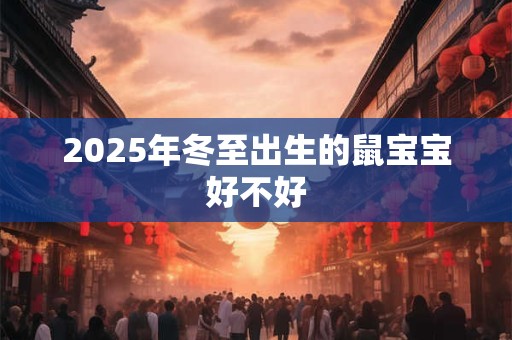 2026年冬至出生的鼠宝宝好不好