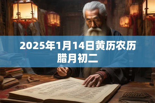 2025年1月14日黄历农历腊月初二 2025年1月14日黄历农历腊月初二