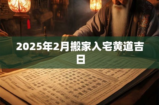 2025年2月搬家入宅黄道吉日 2025年2月搬家入宅黄道吉日