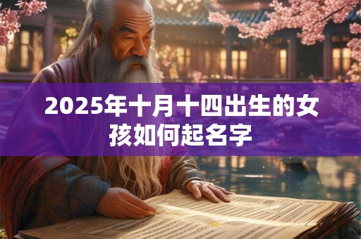 2025年十月十四出生的女孩如何起名字