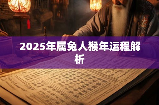 2025年属兔人猴年运程解析 2025年属兔人猴年运程解析