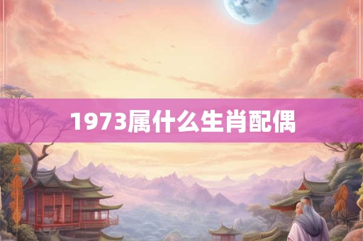 1973属什么生肖配偶 1973属什么生肖配偶