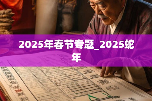 2025年春节专题_2025蛇年