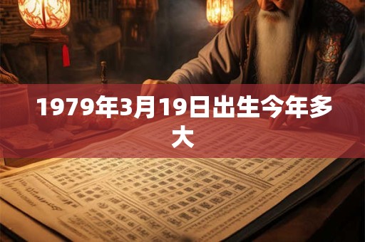 1979年3月19日出生今年多大 1979年3月19日出生今年多大
