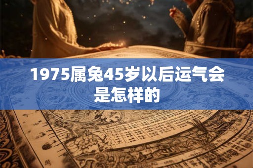 1975属兔45岁以后运气会是怎样的