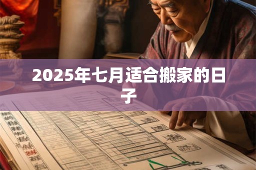 2025年七月适合搬家的日子