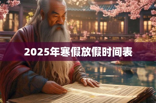 2025年寒假放假时间表 2025年寒假放假时间表