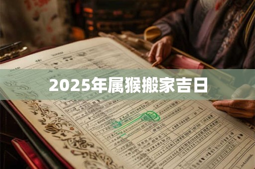 2025年属猴搬家吉日 2025年属猴搬家吉日