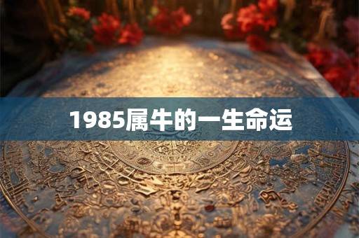 1985属牛的一生命运