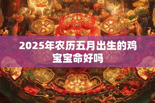2025年农历五月出生的鸡宝宝命好吗