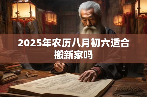 2025年农历八月初六适合搬新家吗