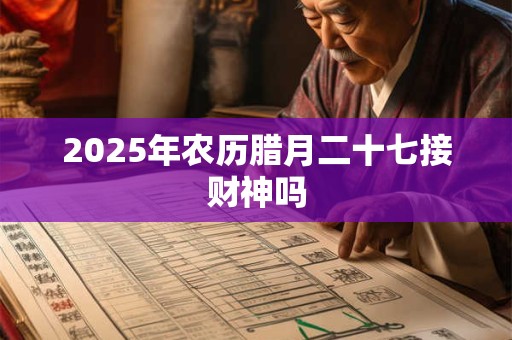 2025年农历腊月二十七接财神吗 2025年农历腊月二十七接财神吗