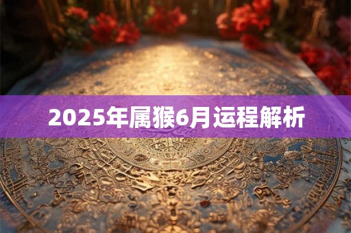 2025年属猴6月运程解析 2025年属猴6月运程解析
