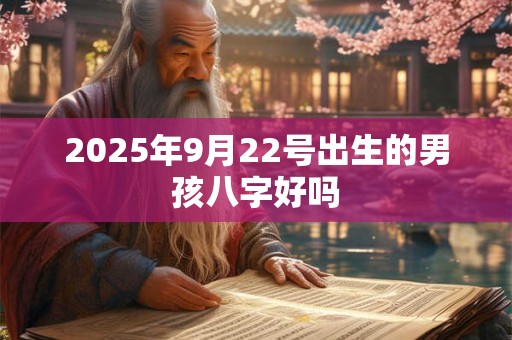 2025年9月22号出生的男孩八字好吗 2025年9月22号出生的男孩八字好吗