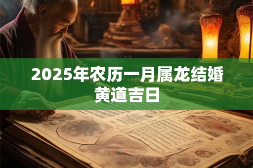 2025年农历一月属龙结婚黄道吉日 2025年农历一月属龙结婚黄道吉日