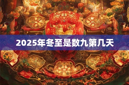 2025年冬至是数九第几天 2025年冬至是数九第几天