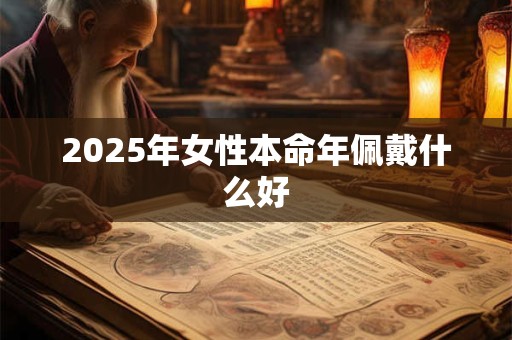 2025年女性本命年佩戴什么好 2025年女性本命年佩戴什么好