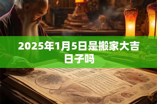 2025年1月5日是搬家大吉日子吗 2025年1月5日是搬家大吉日子吗