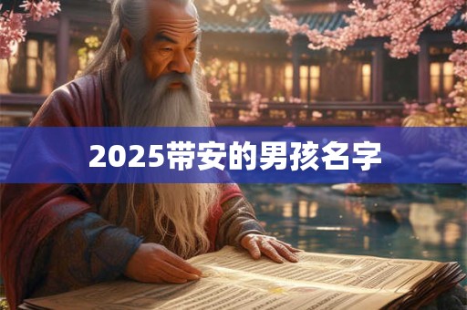 2025带安的男孩名字 2025带安的男孩名字