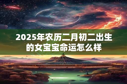 2025年农历二月初二出生的女宝宝命运怎么样 2025年农历二月初二出生的女宝宝命运怎么样
