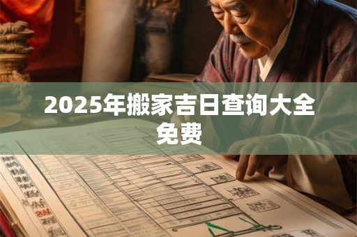 2025年搬家吉日查询大全免费 2025年搬家吉日查询大全免费
