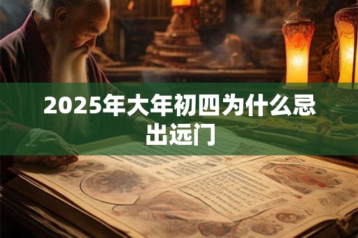 2025年大年初四为什么忌出远门