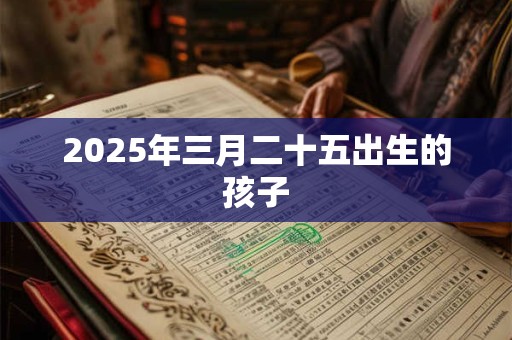 2025年三月二十五出生的孩子 2025年三月二十五出生的孩子