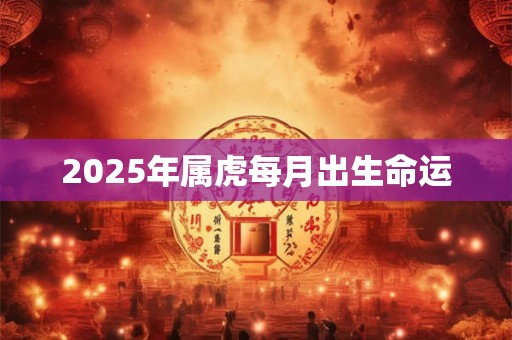 2025年属虎每月出生命运 2025年属虎每月出生命运