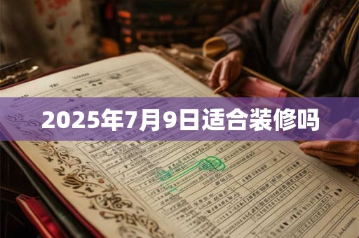2025年7月9日适合装修吗
