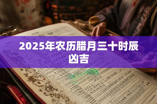 2025年农历腊月三十时辰凶吉 2025年农历腊月三十时辰凶吉