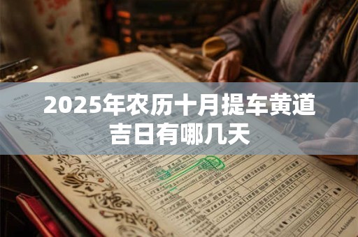 2025年农历十月提车黄道吉日有哪几天 2025年农历十月提车黄道吉日有哪几天
