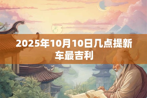 2025年10月10日几点提新车最吉利 2025年10月10日几点提新车最吉利