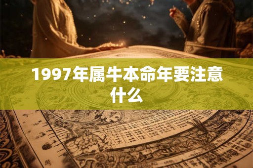 1997年属牛本命年要注意什么 1997年属牛本命年要注意什么