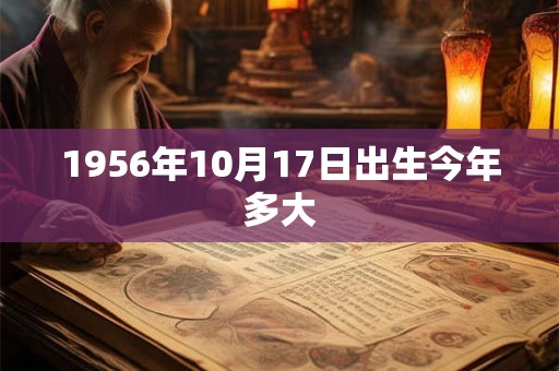 1956年10月17日出生今年多大 1956年10月17日出生今年多大