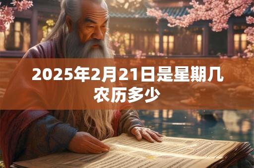 2025年2月21日是星期几农历多少