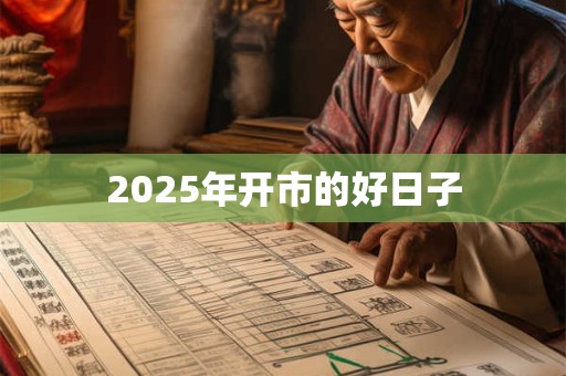 2025年开市的好日子