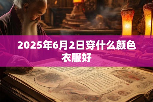 2025年6月2日穿什么颜色衣服好