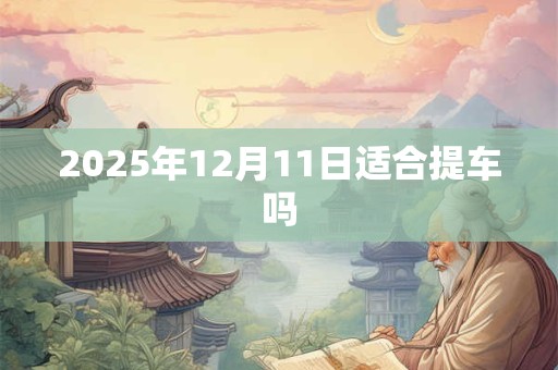 2025年12月11日适合提车吗 2025年12月11日适合提车吗