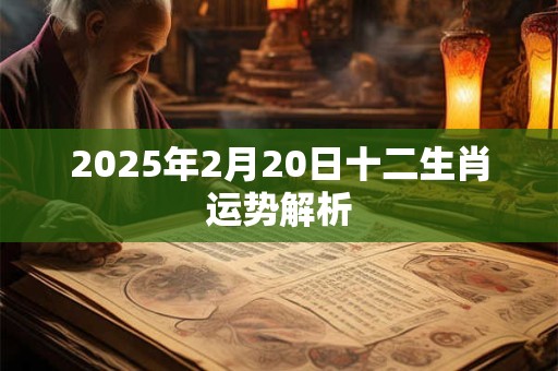 2025年2月20日十二生肖运势解析 2025年2月20日十二生肖运势解析