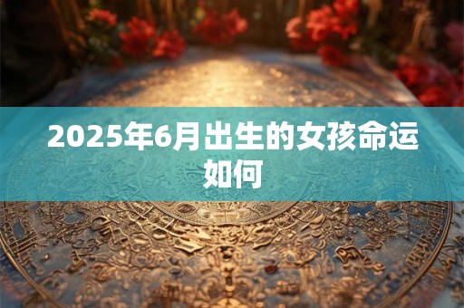 2025年6月出生的女孩命运如何 2025年6月出生的女孩命运如何